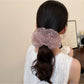 Gifty - Floral Print Ruffled Organza Look Scrunchie