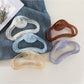 Beau - Solid Color Cloud Shaped Hollow Claw Clip