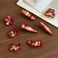 Beau - Plaid Acetate Alloy Side Bangs Hair Clip