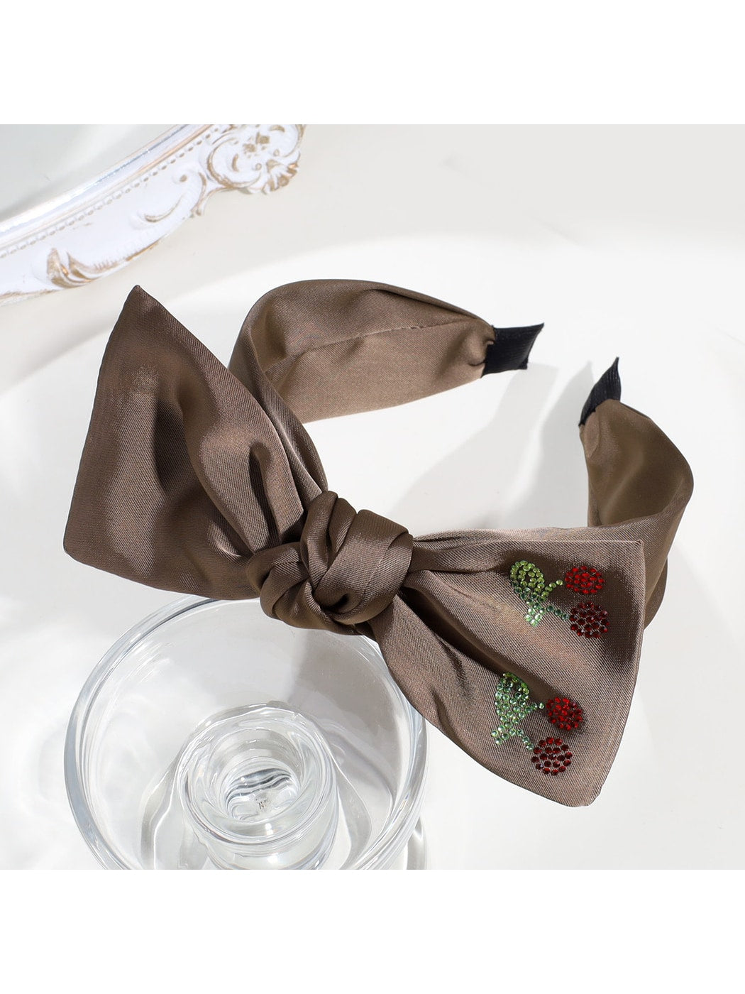 Gifty - Minimalist Cherry Detail Bow Knot Headband