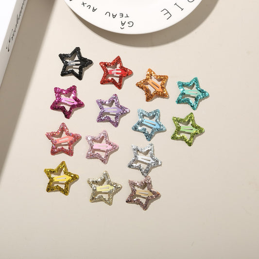 Beau - Sparkly Star Shape Alloy Hair Clip Set