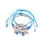 Lovra Earedge Ocean Style bracelet worn on wrist showcasing layered blue and silver beads
