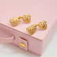 Earedge - Delicate Cut Out Bow Earrings