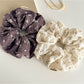 Gifty - Ruffled Polyester Fabric Scrunchie