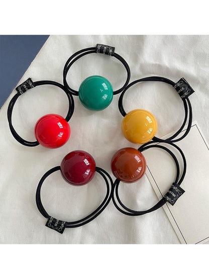 Gifty - Minimalist Solid Color Sphere Hair Tie