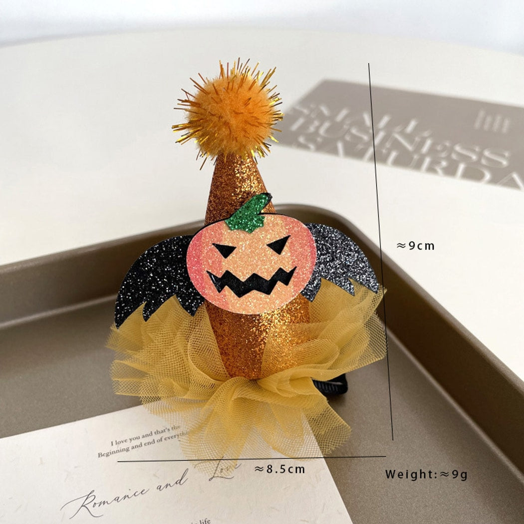 Beau - Halloween Funny Pumpkin Ghost Side Barrette