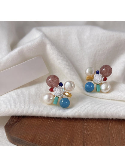 Earedge - Elegant Vintage Camellia Earrings