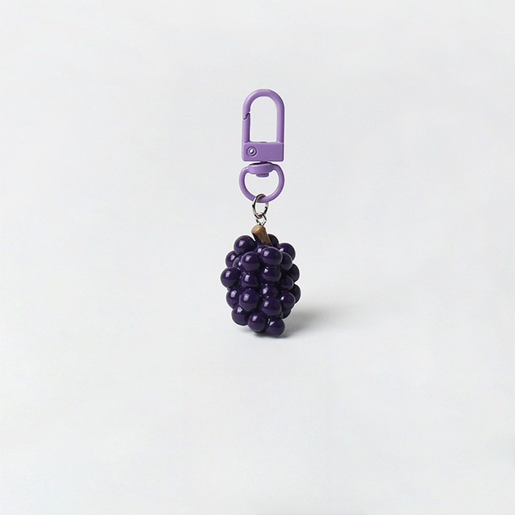 Keypus - Cute Fruit Motif Plastic Metal Keychain