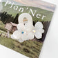 Beau vintage double flower hair claw clip photographed with natural lighting