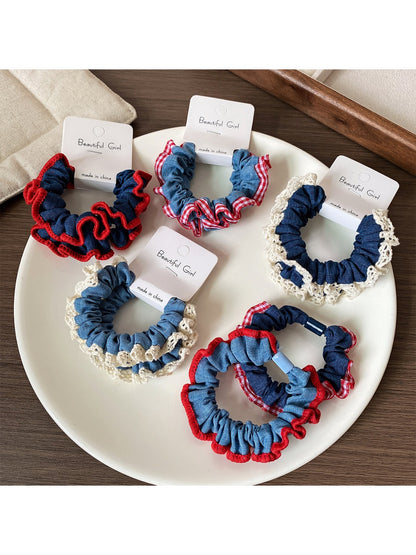Gifty - 2 Pack Lace Trim Scrunchie
