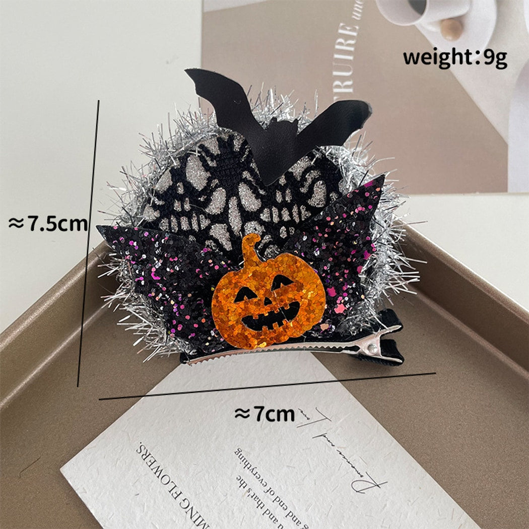 Beau - Halloween Style Funny Bow Pumpkin Hair Clip