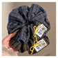 Gifty - Elegant Bow Checkered Scrunchie