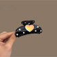 Beau - Heart Polka Dot Glossy PC Alloy Claw Clip