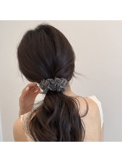 Gifty - Leopard Print Mesh Round Detail Hair Tie