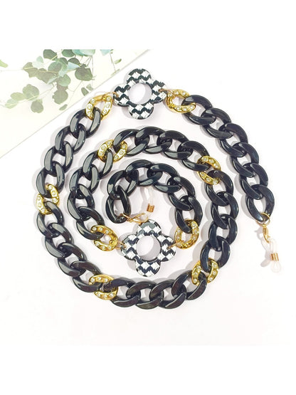 Velra - Black Chain Eyeglass Strap