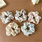 Gifty - Floral Butterfly Bow Polyester Scrunchie