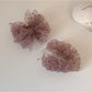 Beau - Sheer Mesh Bubble Bow Banana Clip