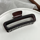 Beau - Woodgrain Openwork Geometric Hair Claw - view 8