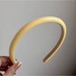 Gifty - Simple Irregular Edge PU Leather Headband