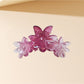 Beau - Gradient Flower Shaped Plastic Alloy Claw Clip