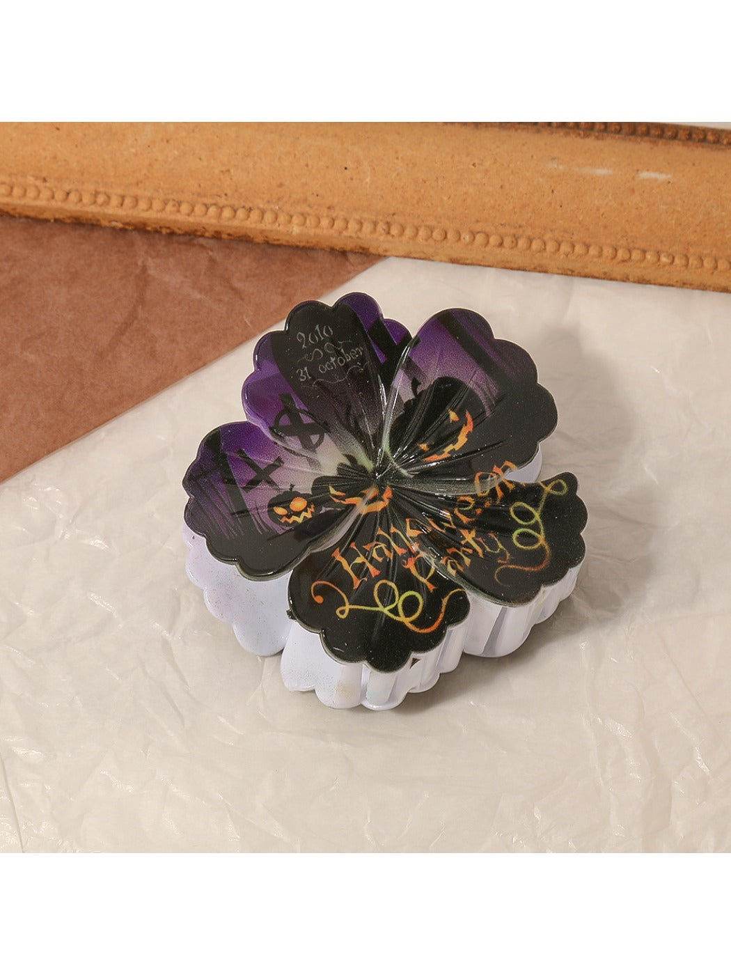 Beau - Halloween Themed Flower Shaped Claw Clip