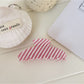 Beau - Striped Acrylic Glossy Finish Claw Clip