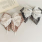Beau - Layered Floral Bow Lace Detail Claw Clip
