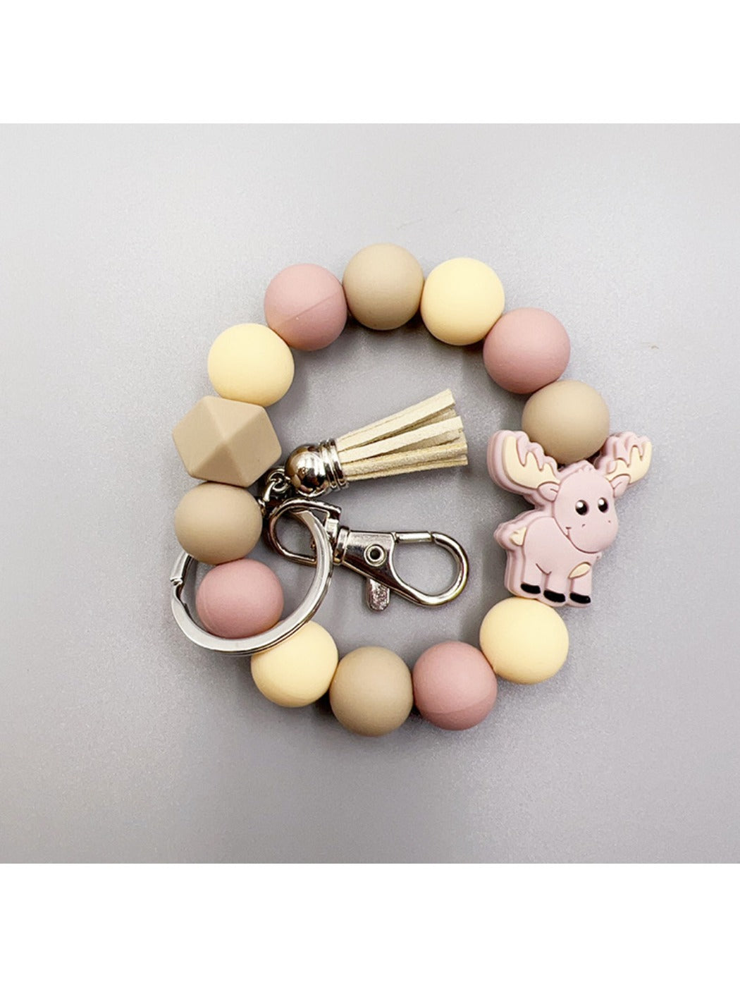 Keypus - Cartoon Animal Tassel Silicone Keychain