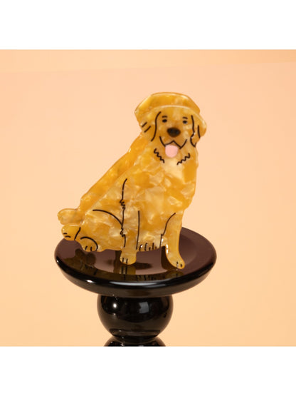 Beau - Cute Yellow Dog Hair Clip