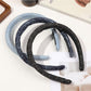 Gifty - Rhinestone Detail Denim Look Fabric Headband