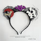 Gifty - Halloween Pumpkin Ghost Lace Dress-Up Headband
