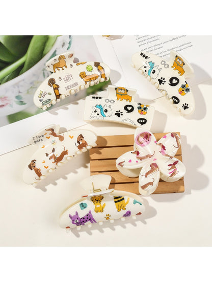 Beau - Cute Puppy Square Hair Clip