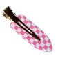 Beau - Geometric Checker Acetate Side Hair Clip
