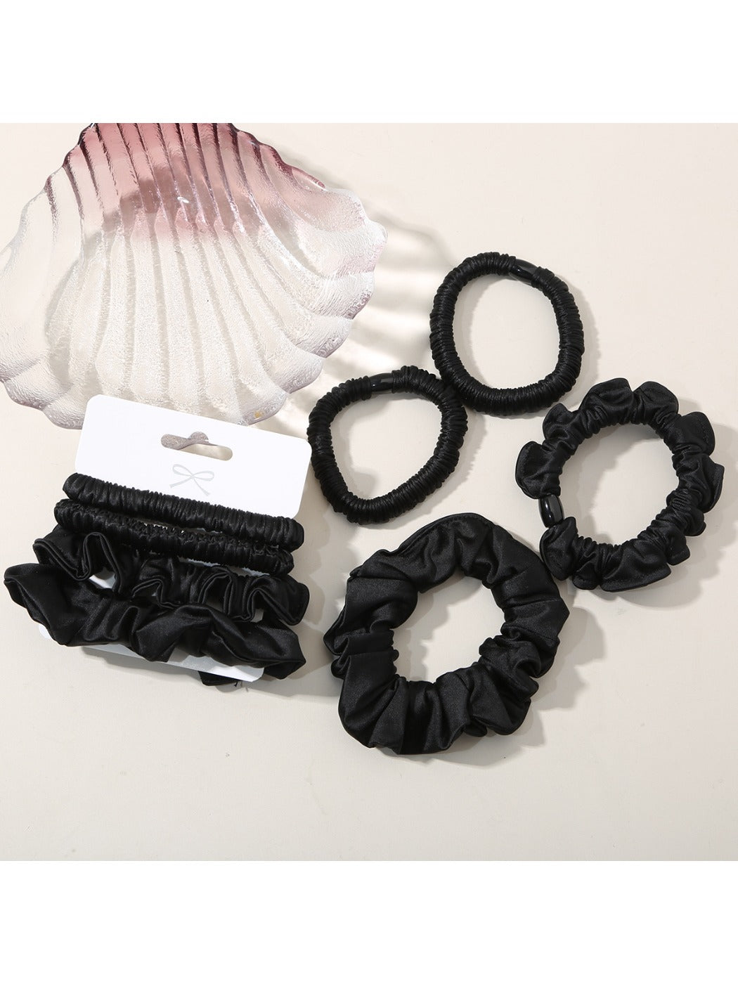Gifty - Pastel Ruffled Hair Ties Set