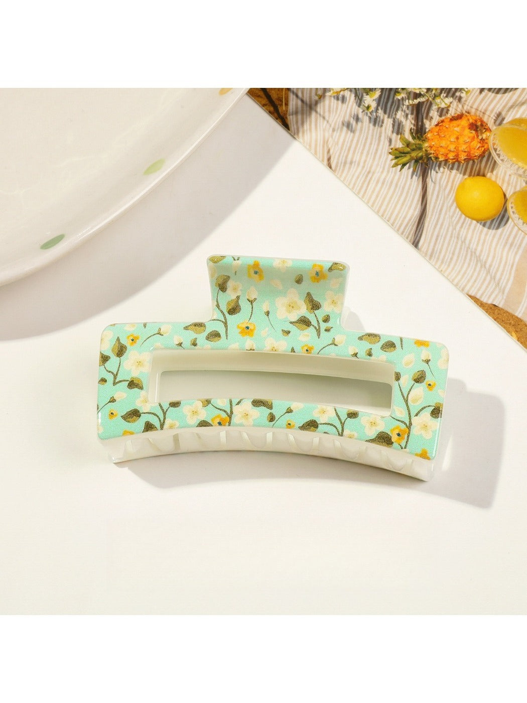 Beau - Floral Anti-slip Shark Hair Clip