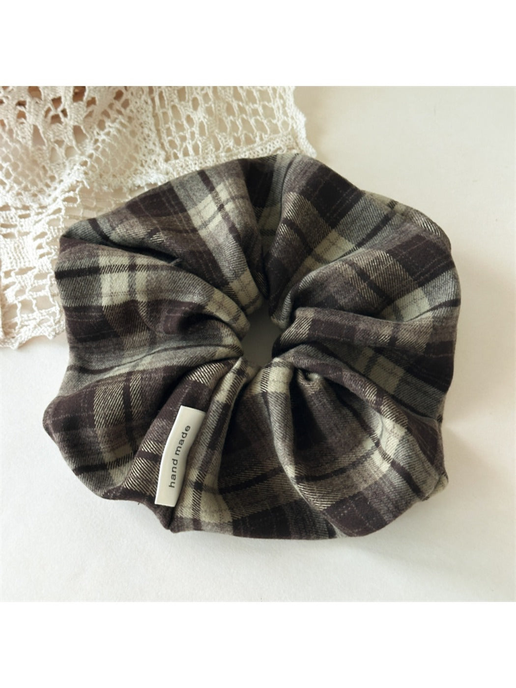 Gifty - Preppy Style Retro Plaid Scrunchie