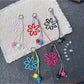 Keypus - Cutout Flower Pendant Decorative Bag Charm Keychain