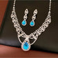 Nozari - Vintage Water Drop Necklace and Earrings Set