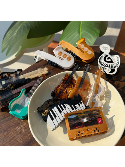 Beau - Musical Instrument Cartoon Hair Clips