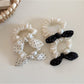 Gifty - Polka Dot Rabbit Ear Bow Elastic Scrunchie