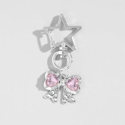 Keypus - Hollow Star Bow Pendant Keychain