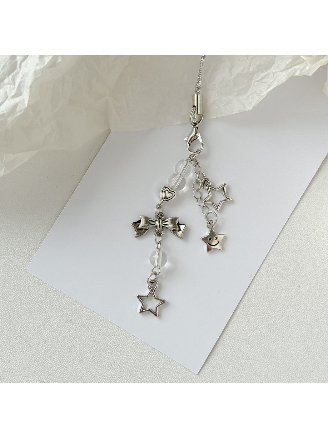 Keypus - Silver Star Charm Keychain