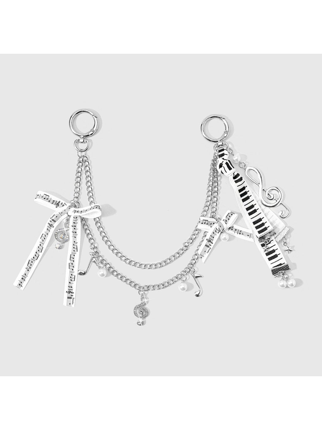 Keypus - Bow Cross Chain Decorative Alloy Bag Charm
