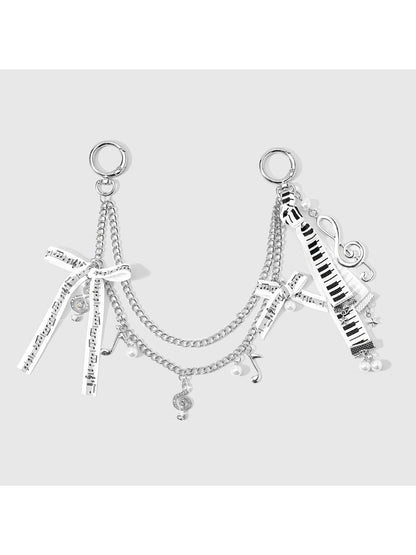 Keypus - Bow Cross Chain Decorative Alloy Bag Charm