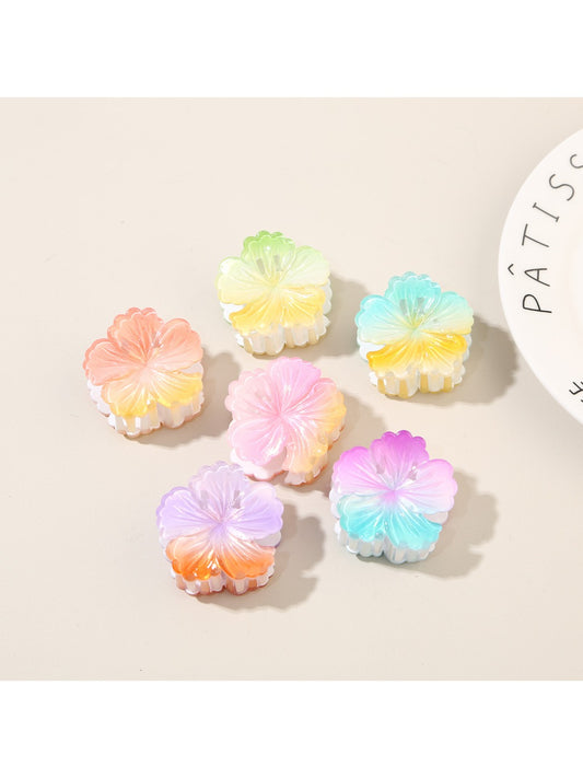 Beau - Ombré Hibiscus Shaped Claw Clip