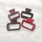 Beau - Retro Openwork Square Plastic Hair Claw Clip