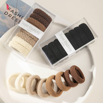 GIFTY - High Elasticity Thick Knitted Hair Ties Box Set