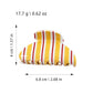 Beau - Striped PVC Sweet Style Claw Clip