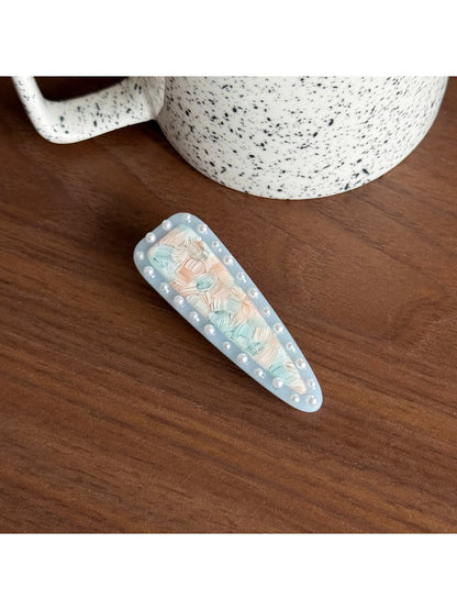 Beau - Geometric Acetate Duckbill Side Hair Clip
