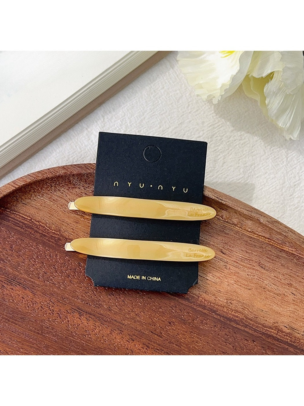 Beau - Beautiful Oval Acetate Hair Clip